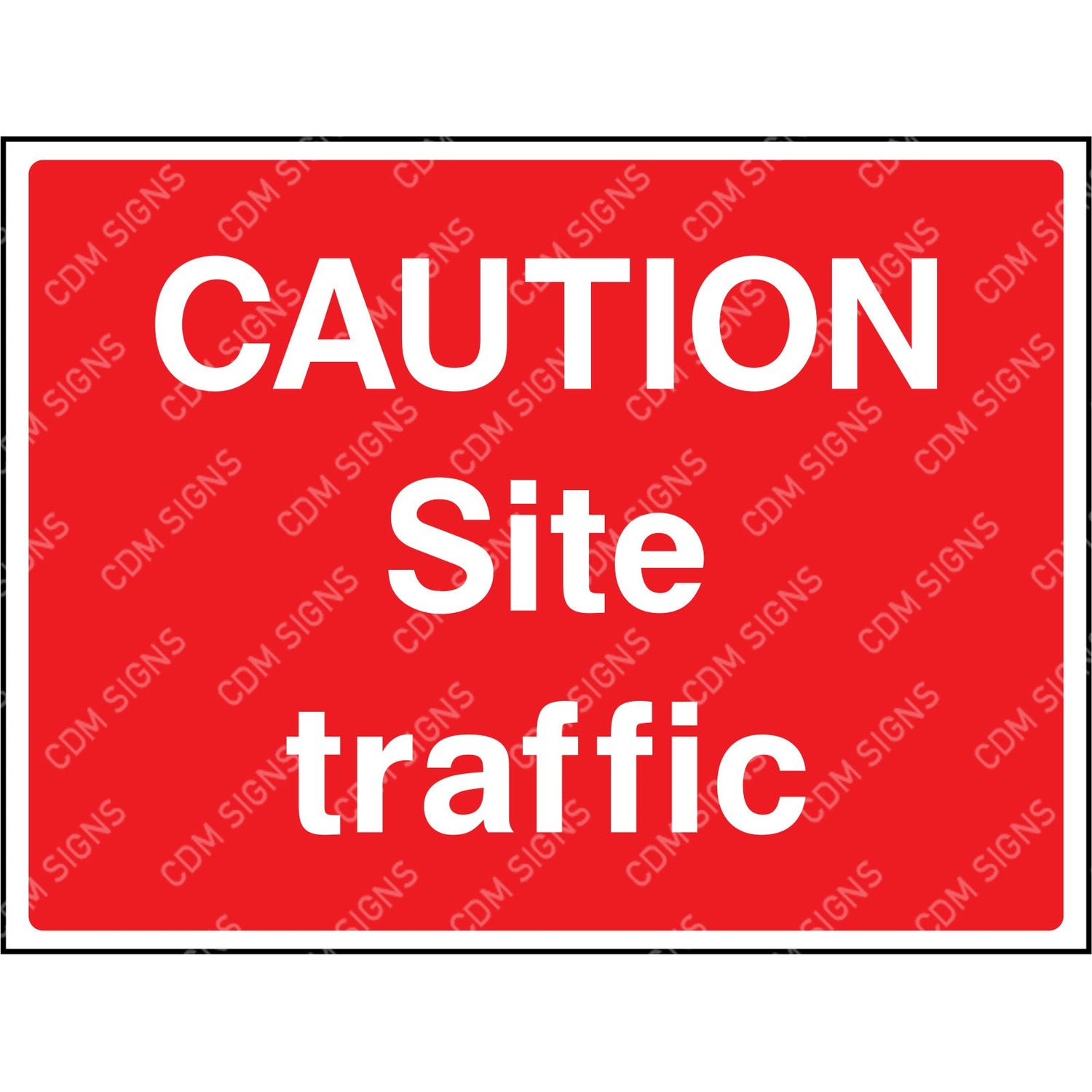 caution site traffic sign