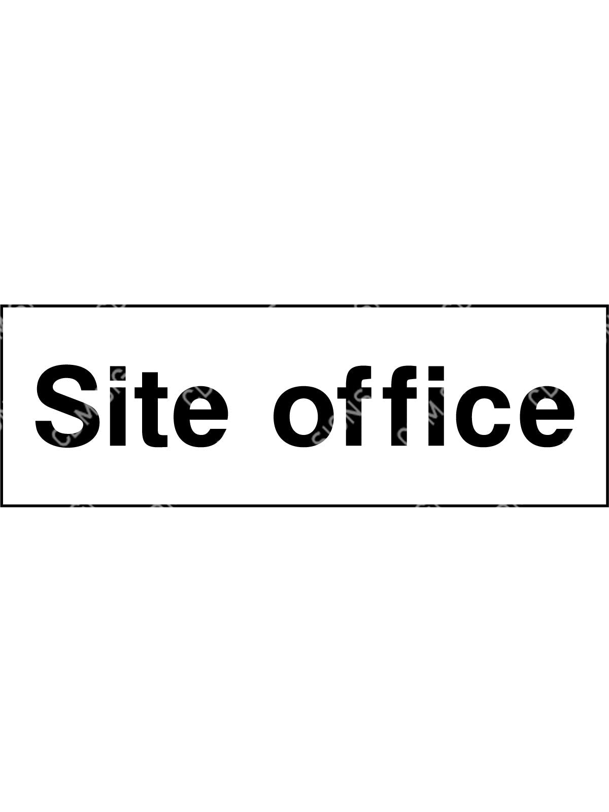 site office sign