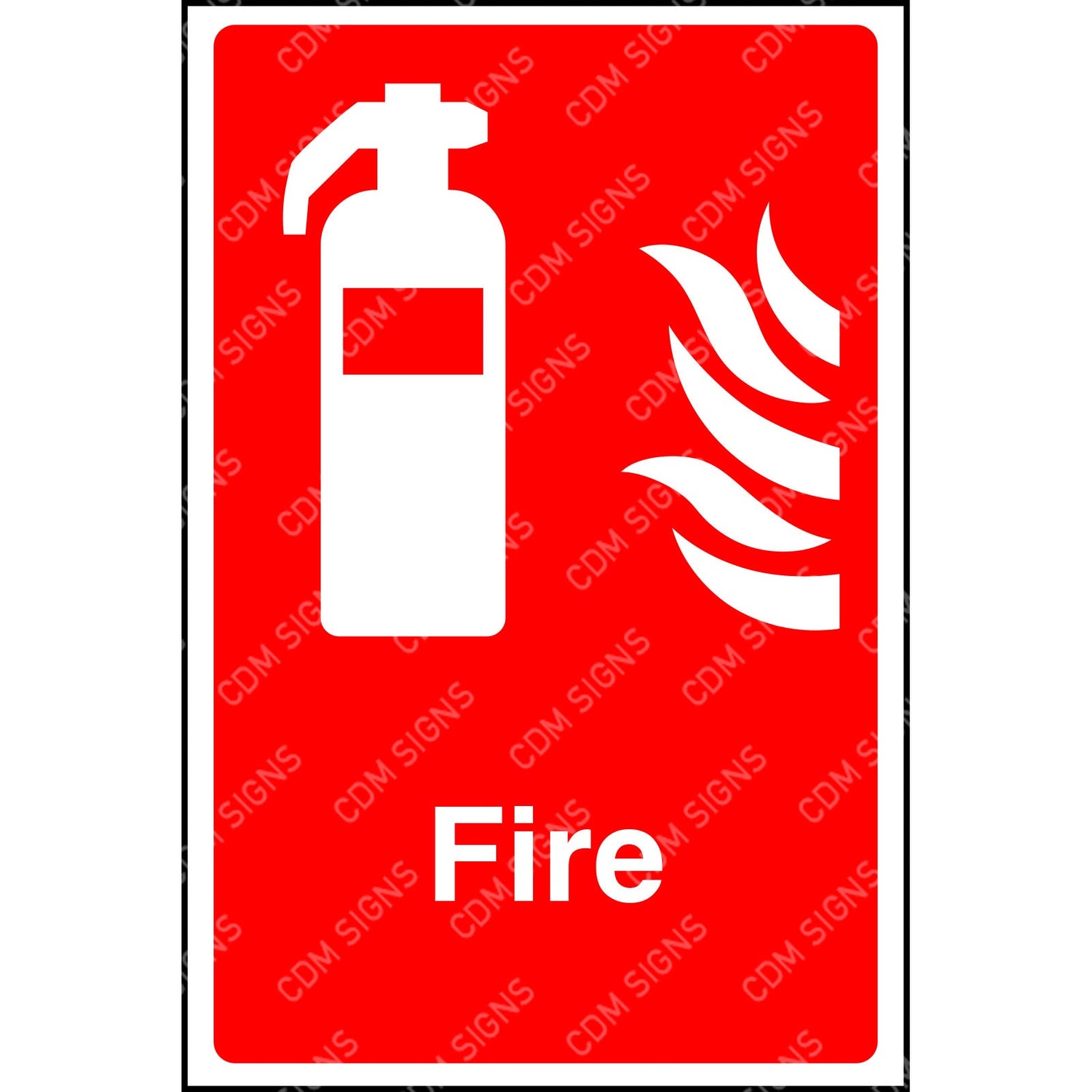 fire extinguisher sign