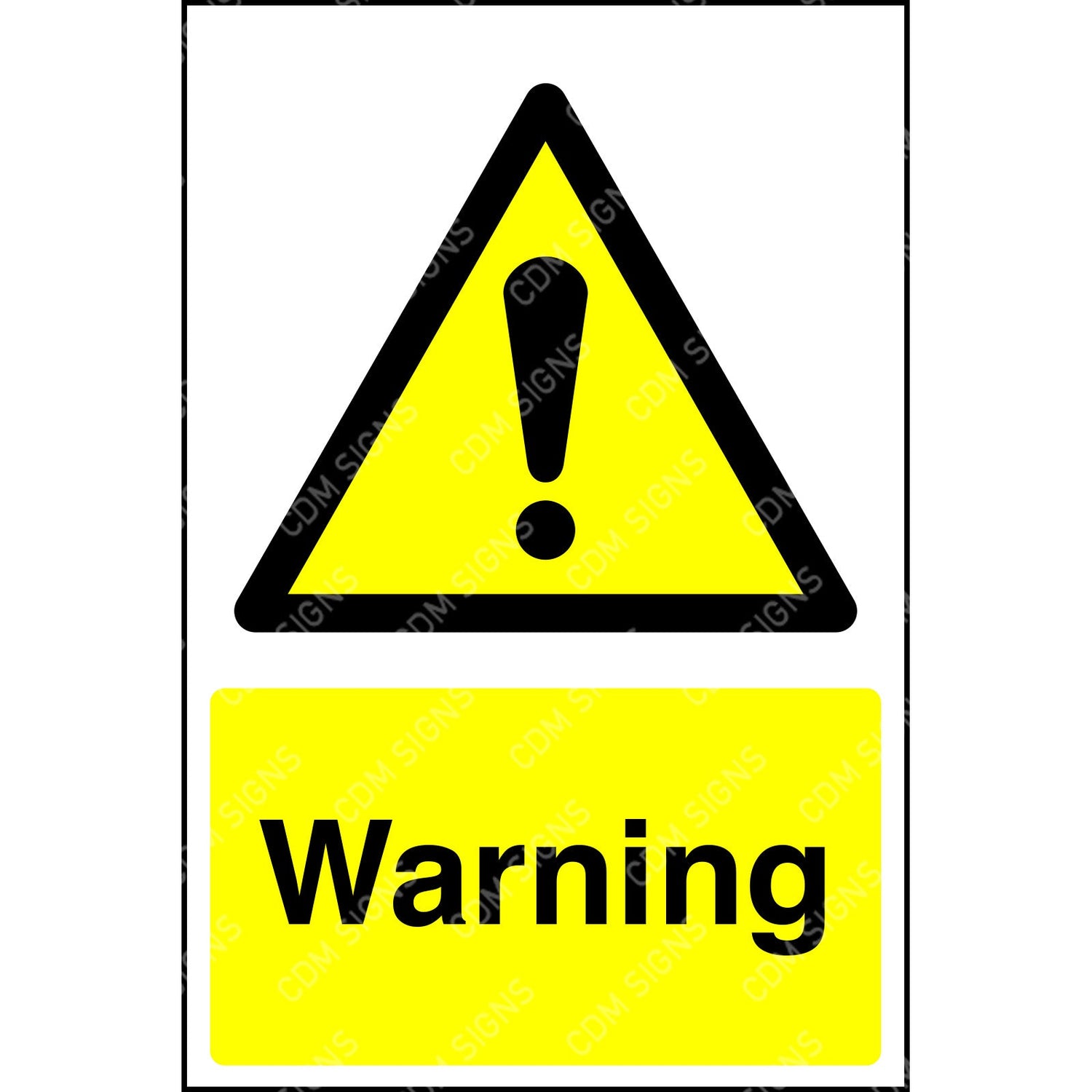 yellow warning sign