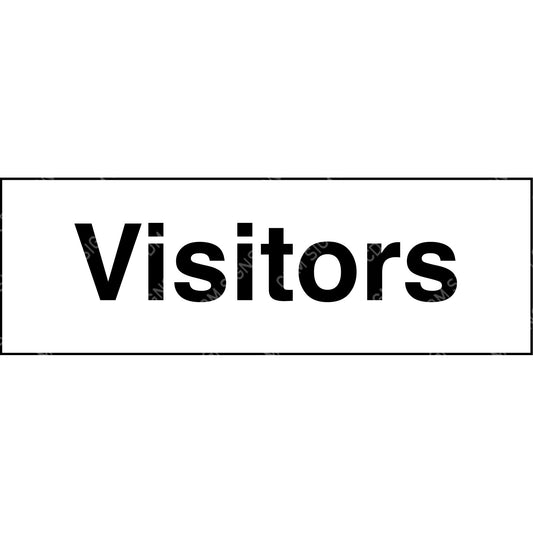 visitors sign