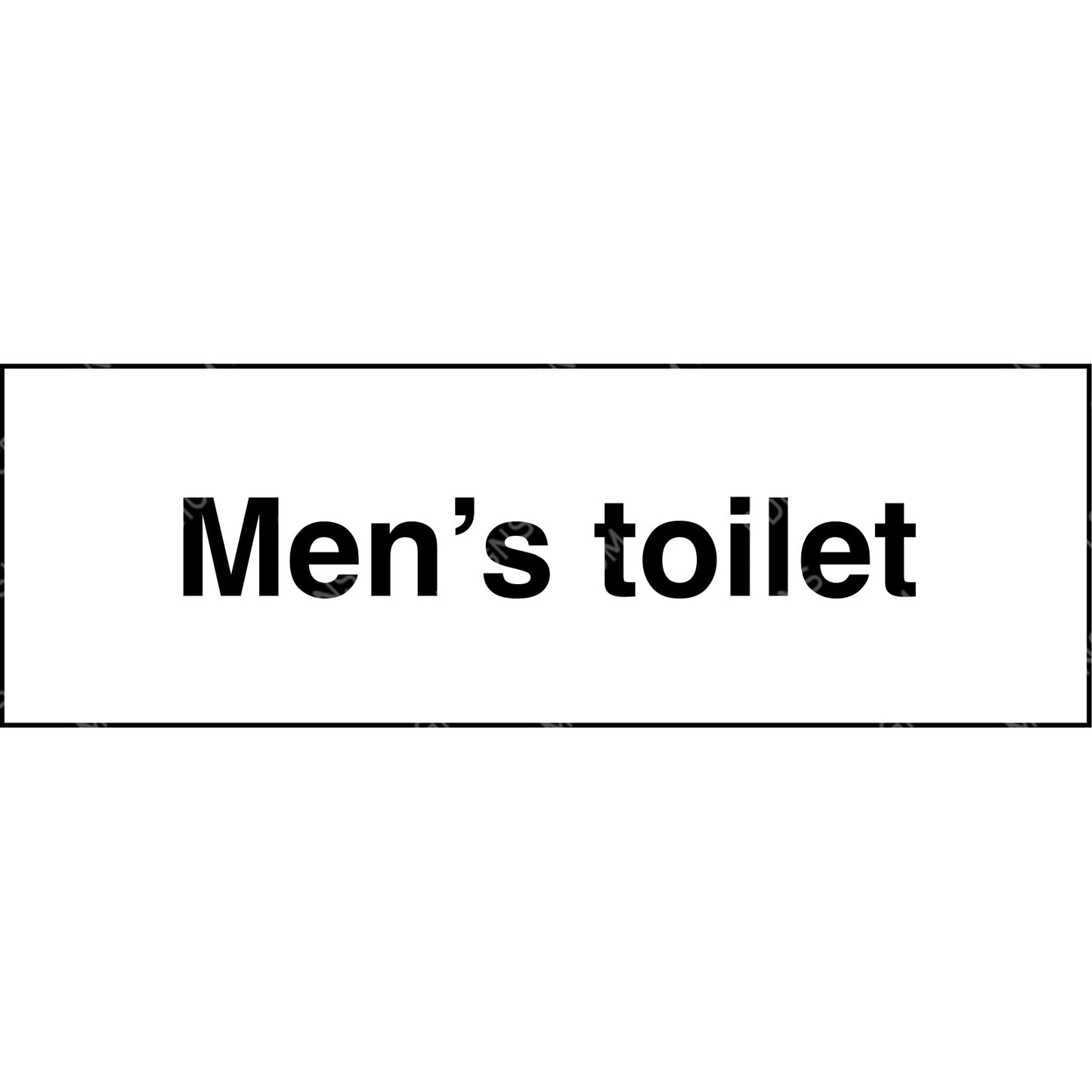 men's toilet sign