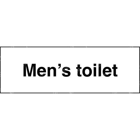 men's toilet sign