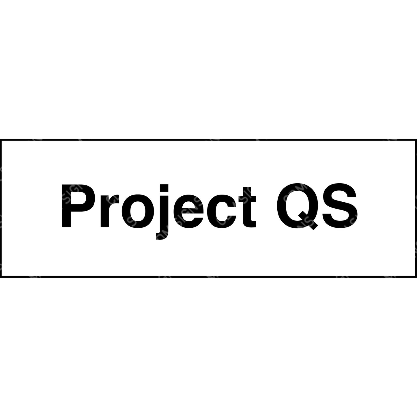 project QS sign