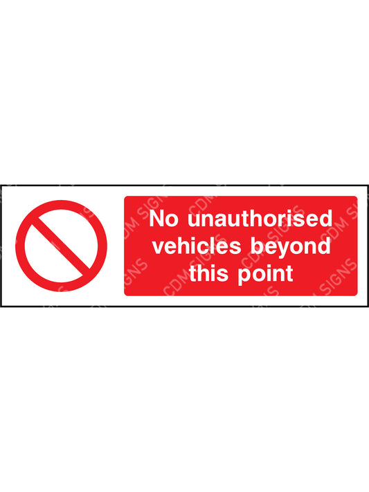 No unauthorised vehicles beyond this point