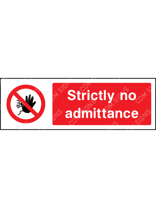 Strictly no admittance