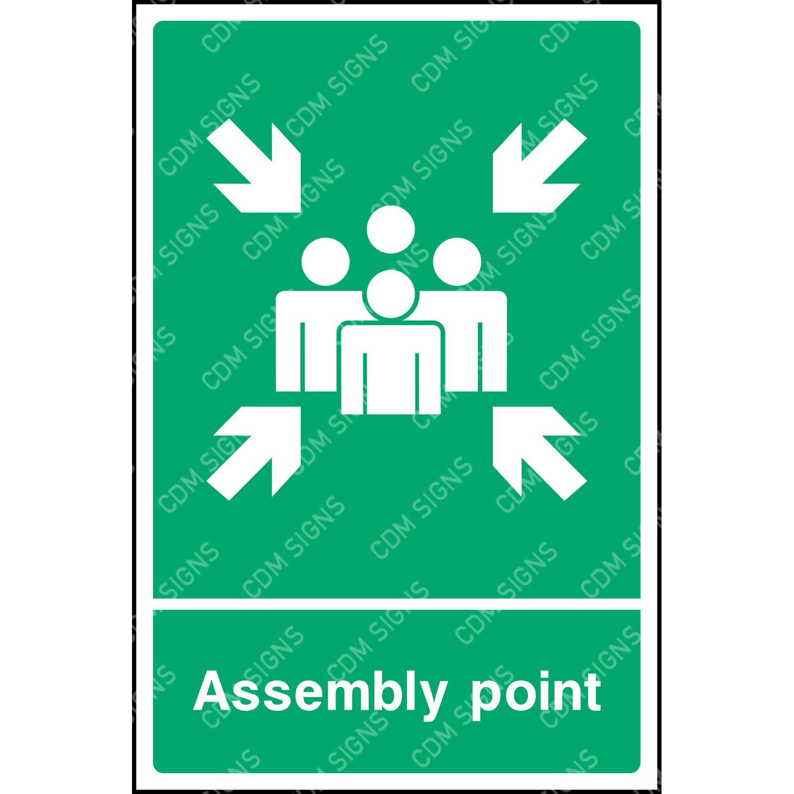 assembly point sign