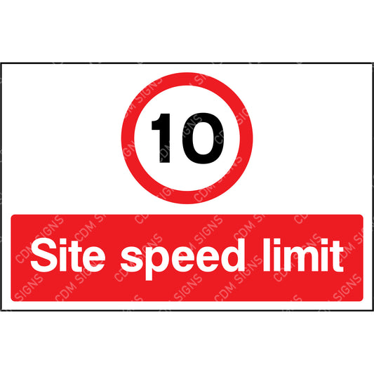 10mph Site speed limit