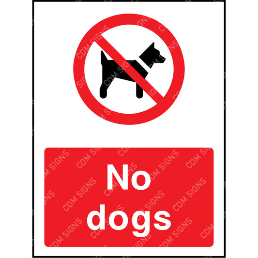 No dogs sign