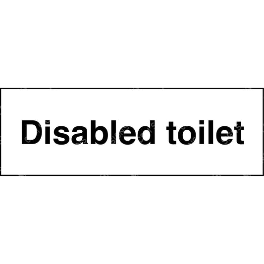 disable toilet sign