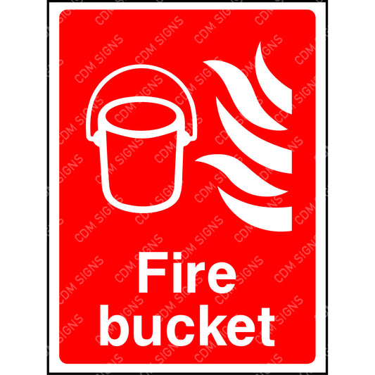 fire bucket sign