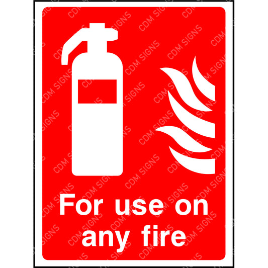 for use on any fire sign