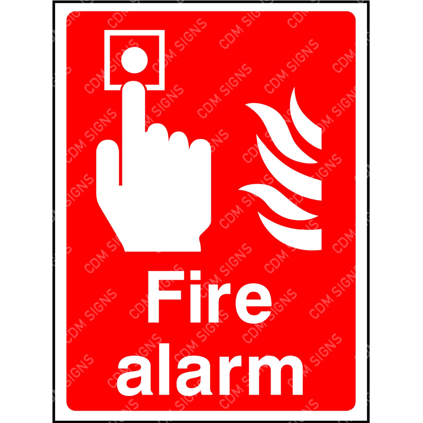 fire alarm sign