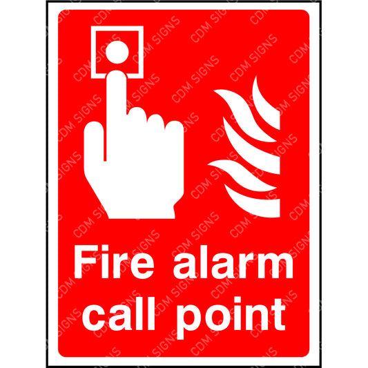 fire alarm call point sign