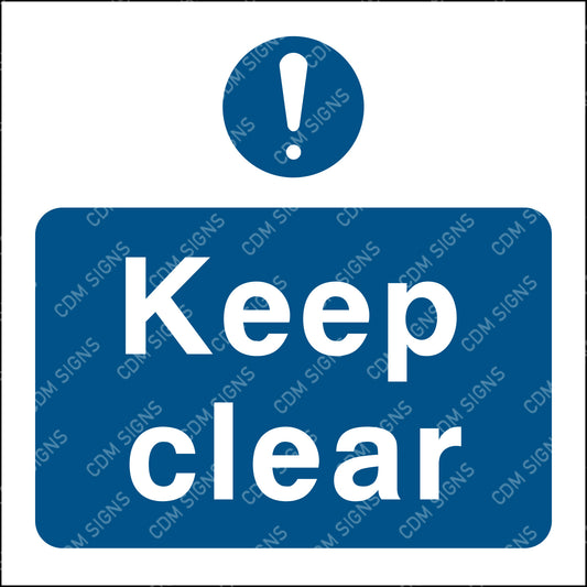 Keep clear sign