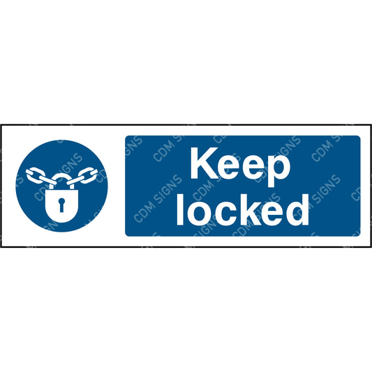 Keep locked sign