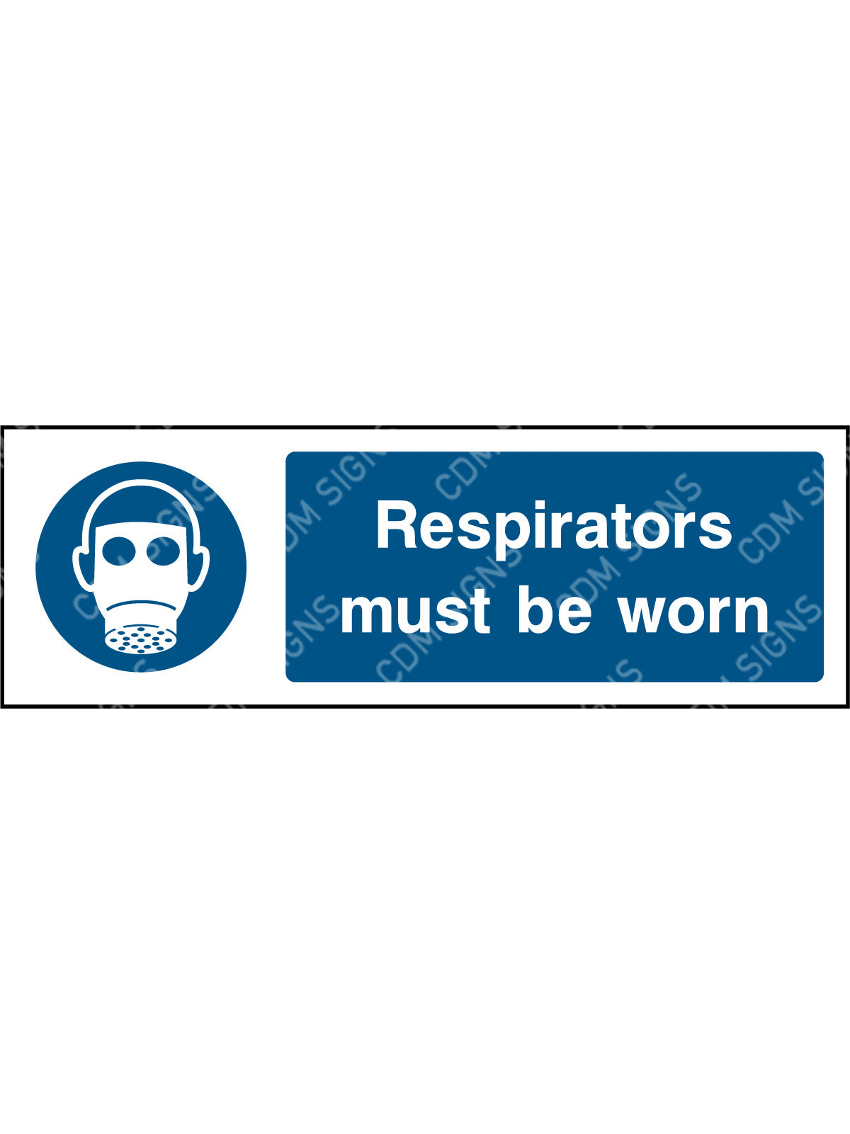 respirators must be worn sign