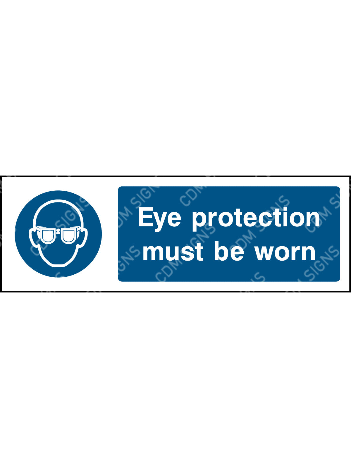 eye protection must be worn sign