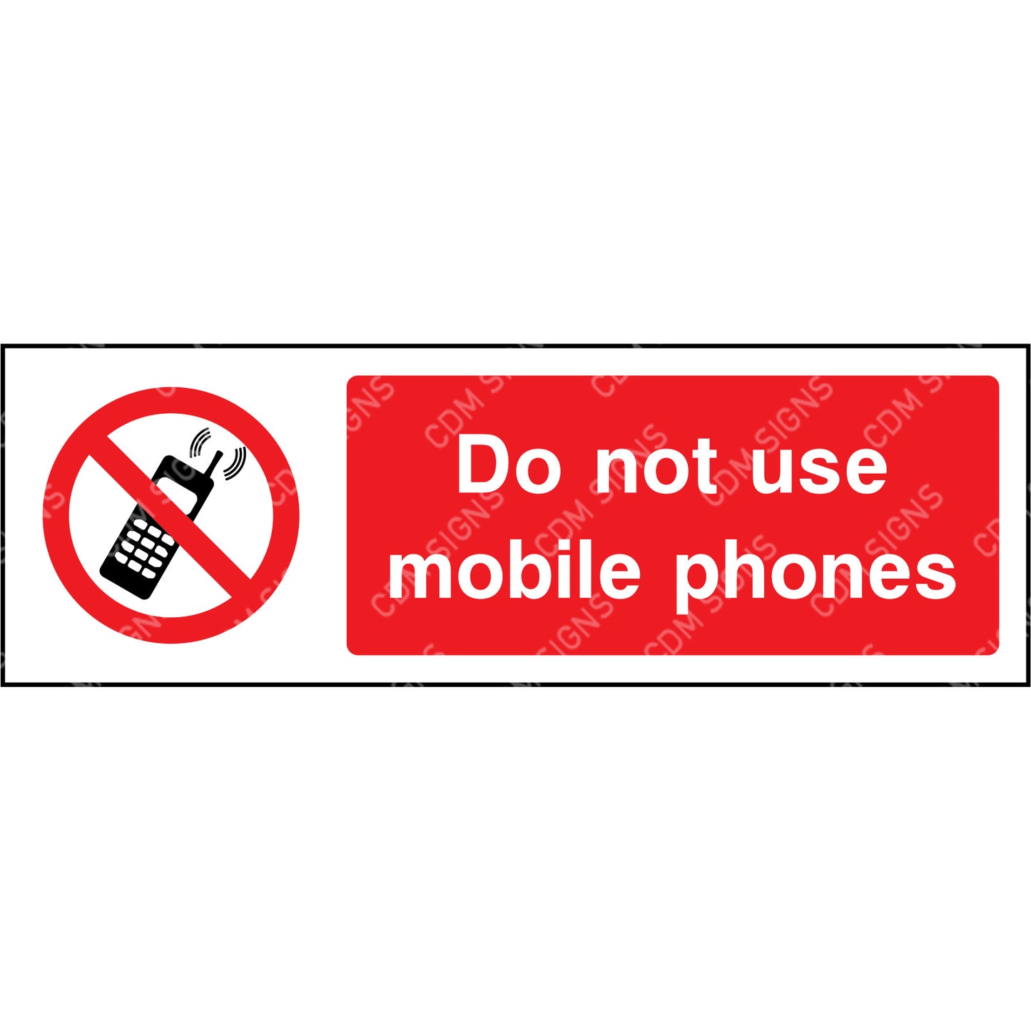 do not use mobile phones sign