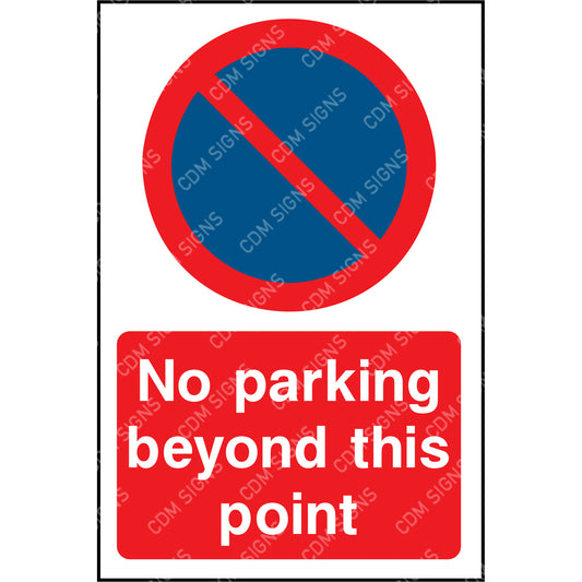 No parking beyond this point