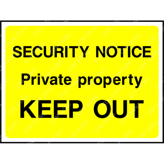 Private property keep out