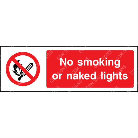 No smoking or naked lights